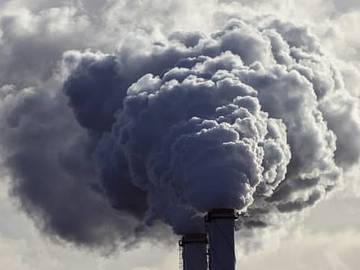 smoke billowing from tower